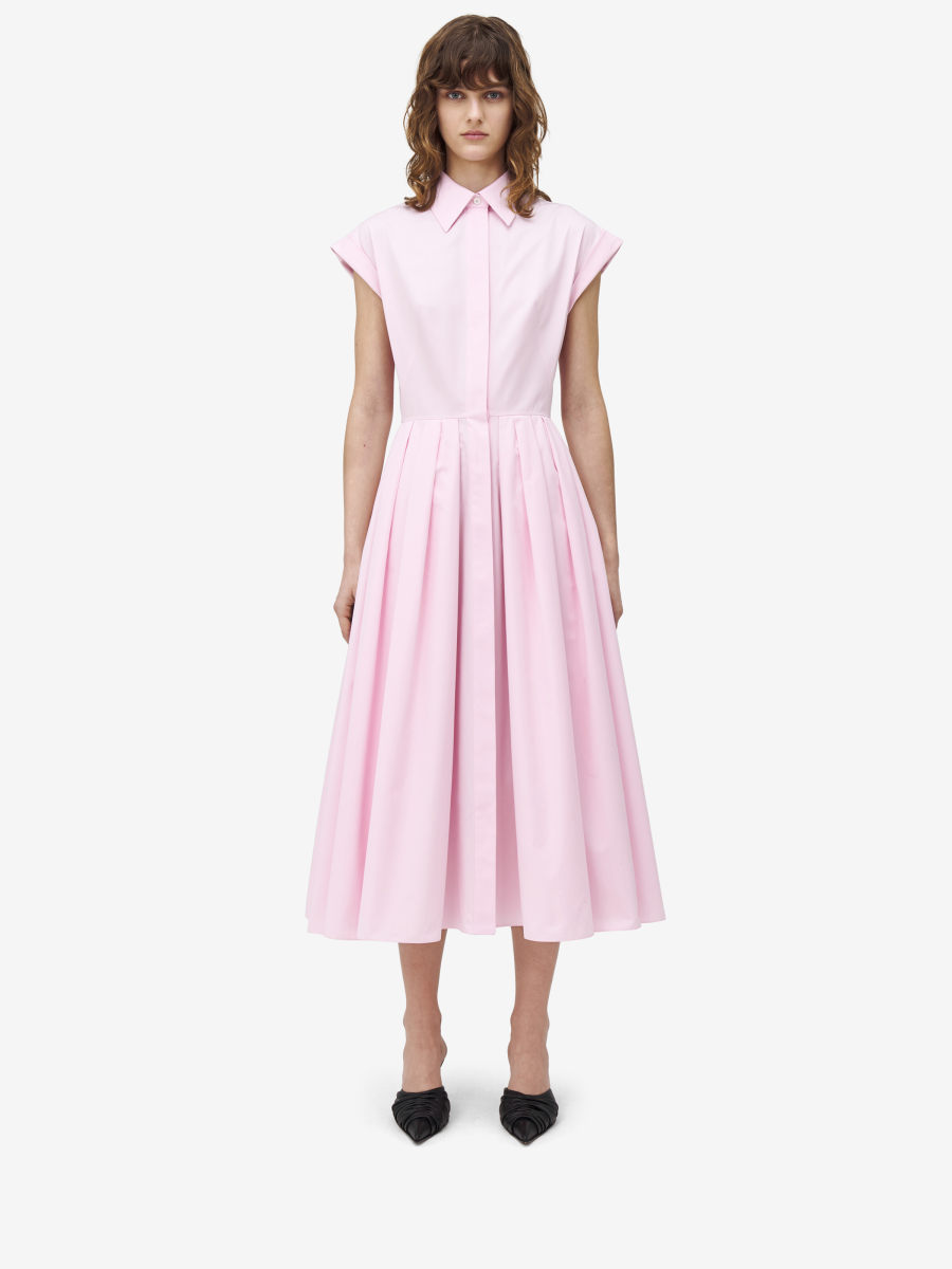 ALEXANDER MCQUEEN - Flared Shirt Dress - Item 829982QAABC4100